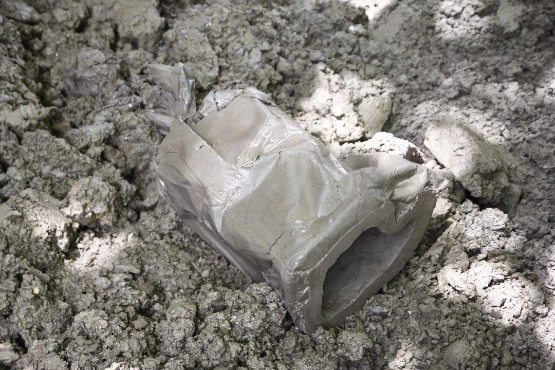 Clay bags in clay pit — image 3